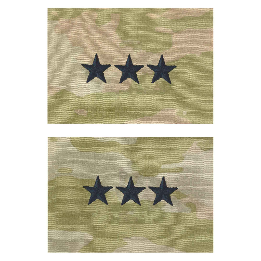 Army Embroidered OCP Cap Rank: Lieutenant General