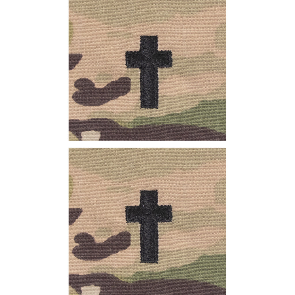 Army Officer Branch Insignia: Christian Chaplain SEW ON - embroidered on OCP