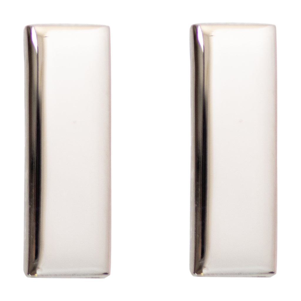 Miniature Collar Device: Single Bar Silver