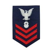 Coast Guard E6 Rating Badge: Diver - Blue