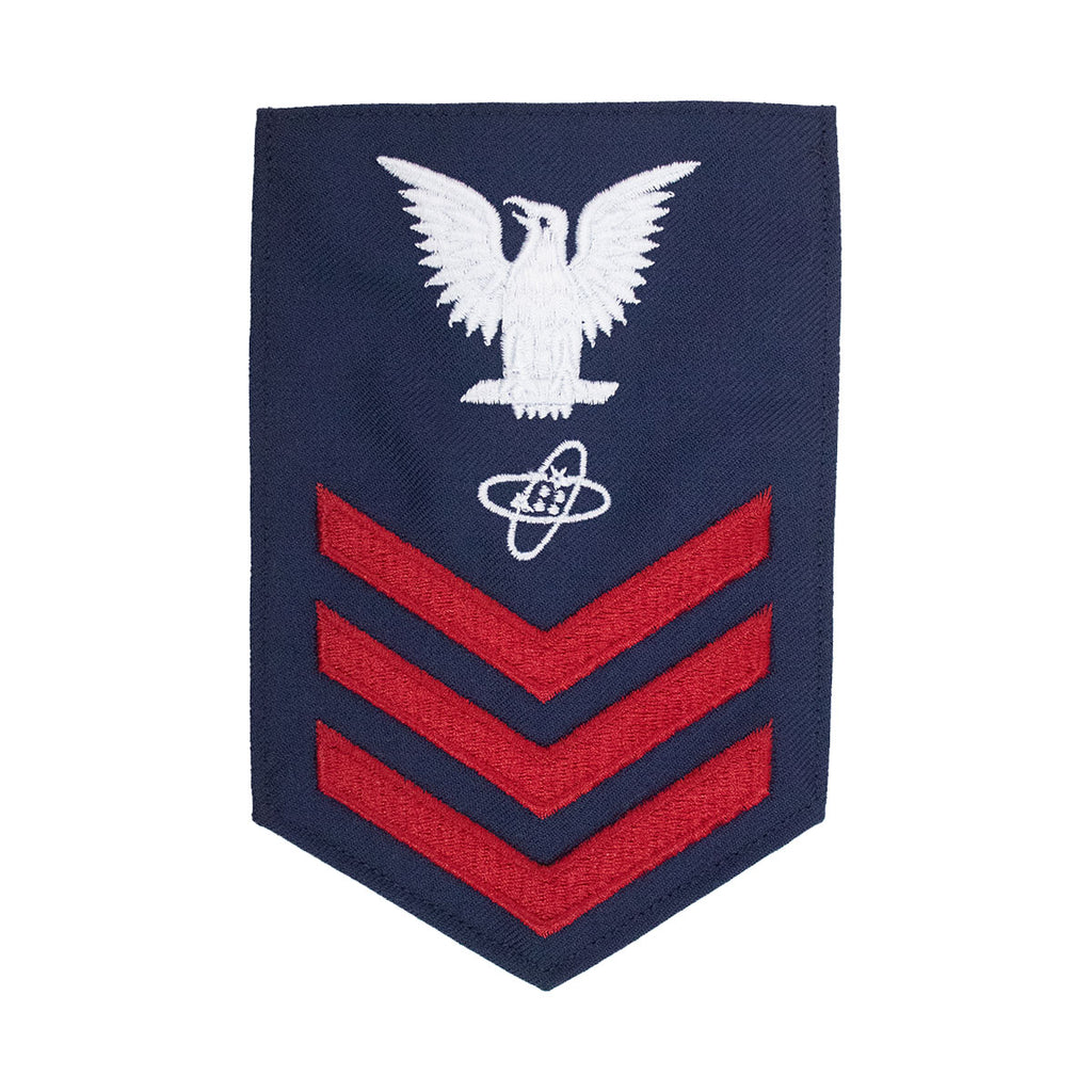 Coast Guard E6 Rating Badge: ELECTRONIC TECHNICIAN  - Blue