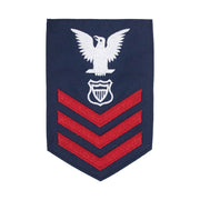 Coast Guard E6 Rating Badge: MARITIME ENFORCEMENT - Blue