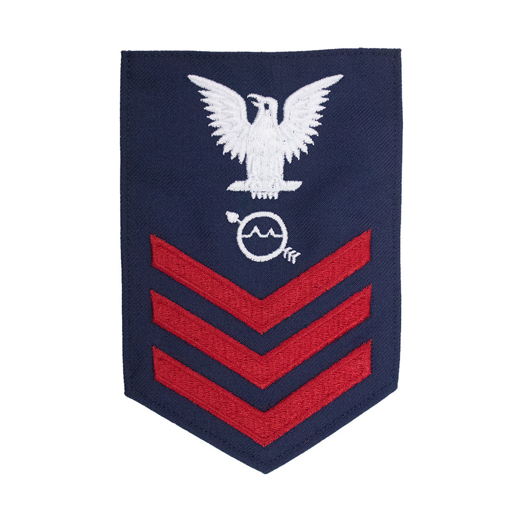 Coast Guard E6 Rating Badge: OPERATIONS SPECIALIST - Blue