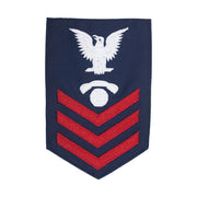 Coast Guard E6 Rating Badge: Information Specialist - Blue