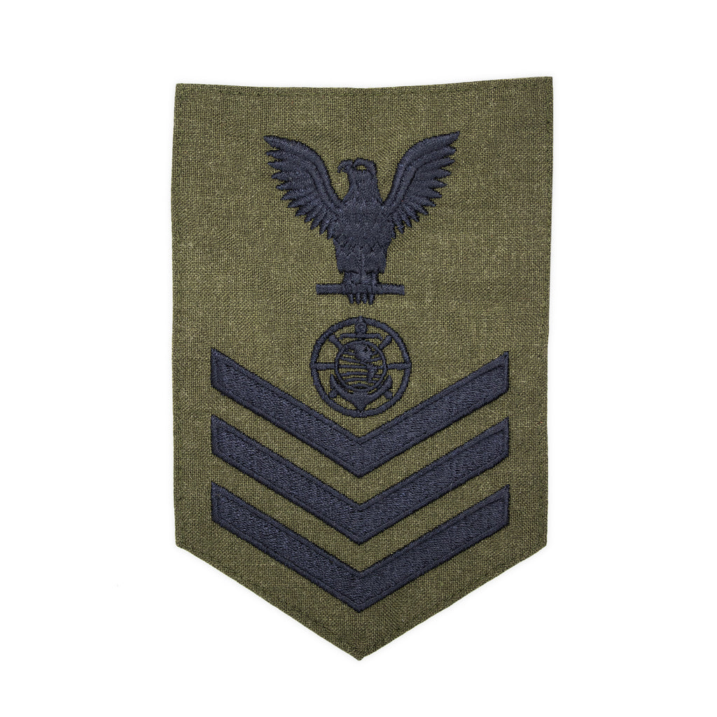 MC E-6 Rate: Religious Program Specialist RP on Green Polywool