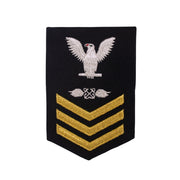 Navy E6 FEMALE Rating Badge: Aviation Boatswain's Mate - New Serge for Jumper