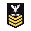 Navy E6 MALE Rating Badge: Aviation Boatswain's Mate - blue