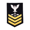 Navy E6 MALE Rating Badge: Aviation Maintenance - blue