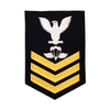 Navy E6 MALE Rating Badge: Aircrew Survival Equipmentman - blue
