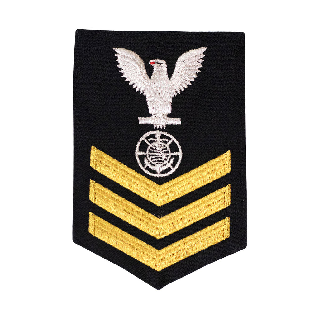 Usn Rp Insignia USN E-6 Blue Religious Programs Specialist Rating Badge
