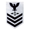 Navy E6 MALE Rating Badge: Aviation Maintenance - white
