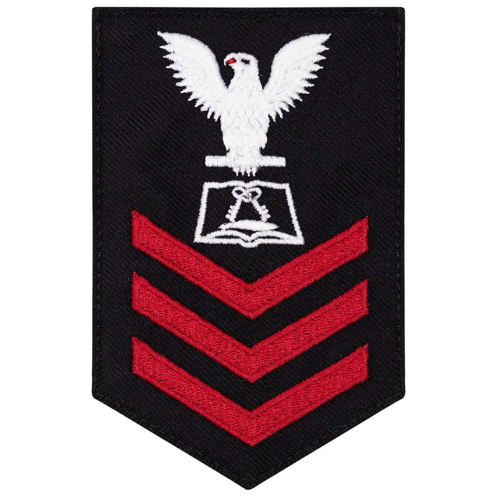 Navy E6 FEMALE Rating Badge: Culinary Specialist - New Serge for Jumper