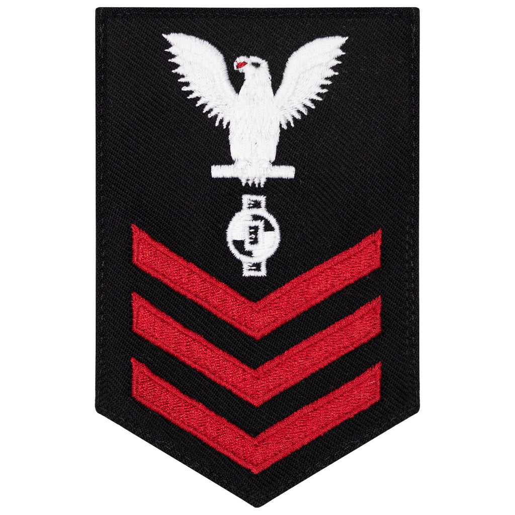 Navy E6 FEMALE Rating Badge: Engineering Aide - New Serge for Jumper