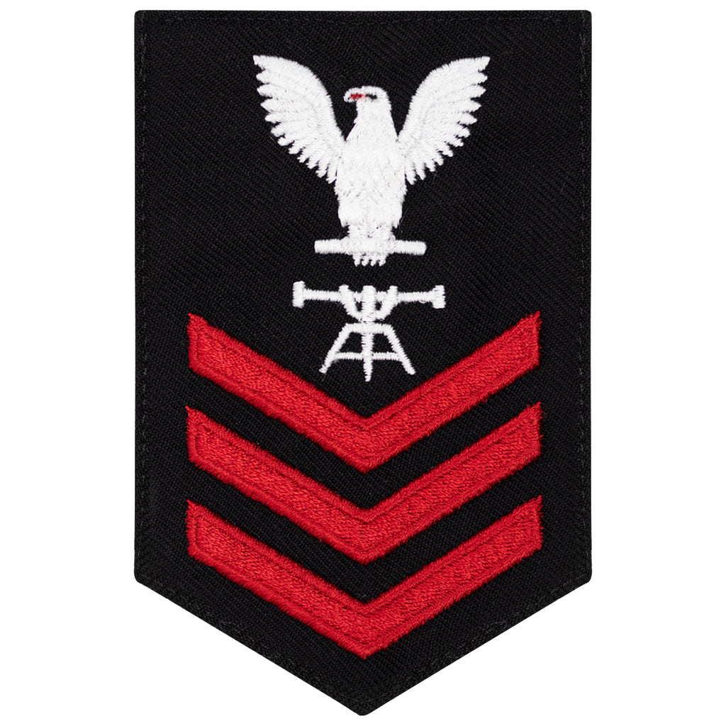 Navy E6 FEMALE Rating Badge: Fire Control Tech - New Serge for Jumper
