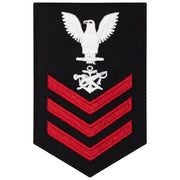 Navy E6 FEMALE Rating Badge: Special Warfare Boat Operator - New Serge for Jumper