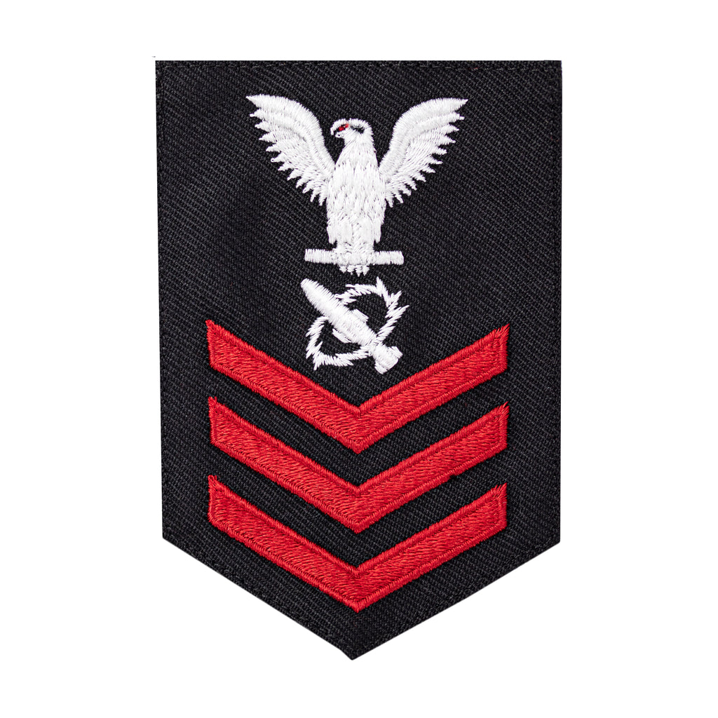 Navy E6 FEMALE Rating Badge: Missile Technician - New Serge for Jumper