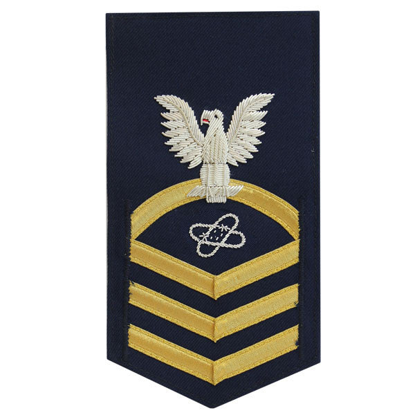 Coast Guard E7 Rating Badge: Electronic Technician - blue