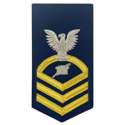 Coast Guard E7 Male Rating Badge: Public Affairs - blue