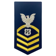 Coast Guard E7 Male Rating Badge: Port Securityman - blue