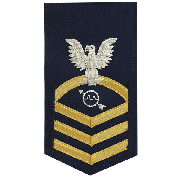 Coast Guard E7 Rating Badge:  Operations Specialist - blue