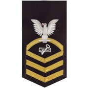 Navy E7 MALE Rating Badge: Disbursing Clerk - vanchief on blue
