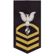 Navy E7 MALE Rating Badge: Engineering Aide - vanchief on blue