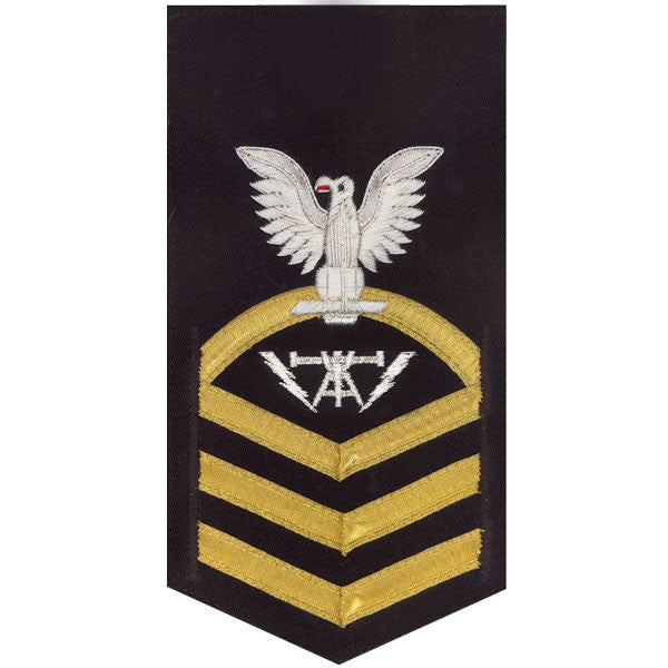 Navy E7 MALE Rating Badge: Fire Controlman - vanchief on blue