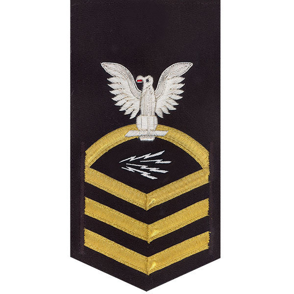 Navy E7 MALE Rating Badge: Information Technician Specialist - vanchief on blue