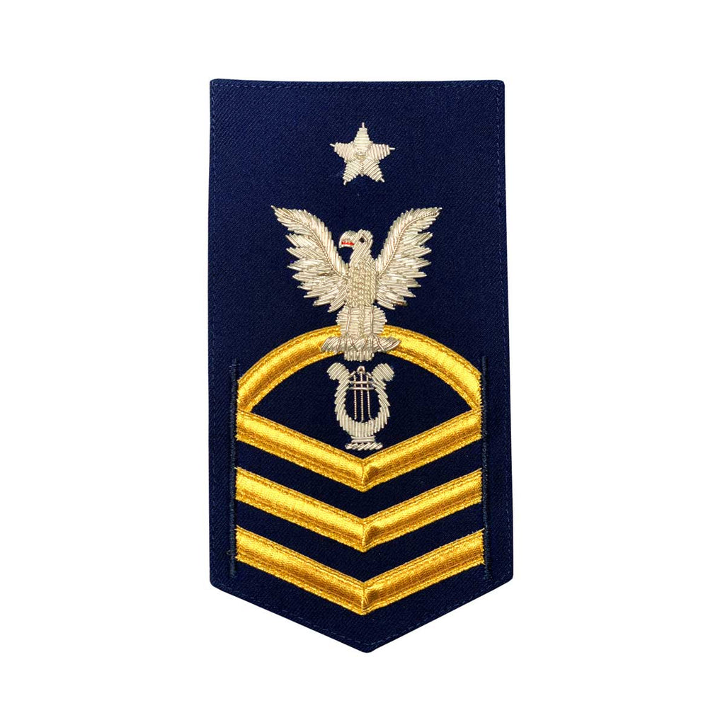 Coast Guard E8 Rating Badge: Musician - blue