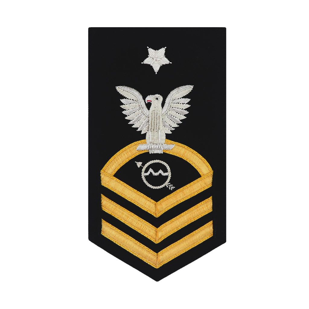 Navy E8 MALE Rating Badge: Operations Specialist - vanfine on blue