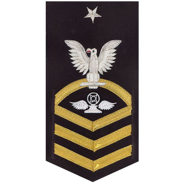 Navy E8 MALE Rating Badge: Air Traffic Control - vanchief on blue