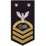 Navy E9 MALE Rating Badge: Postal Clerk - vanchief on blue
