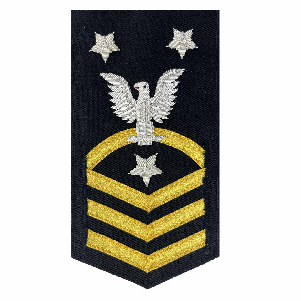 Navy E9 MALE Rating Badge: Command Master Chief - vanfine on blue
