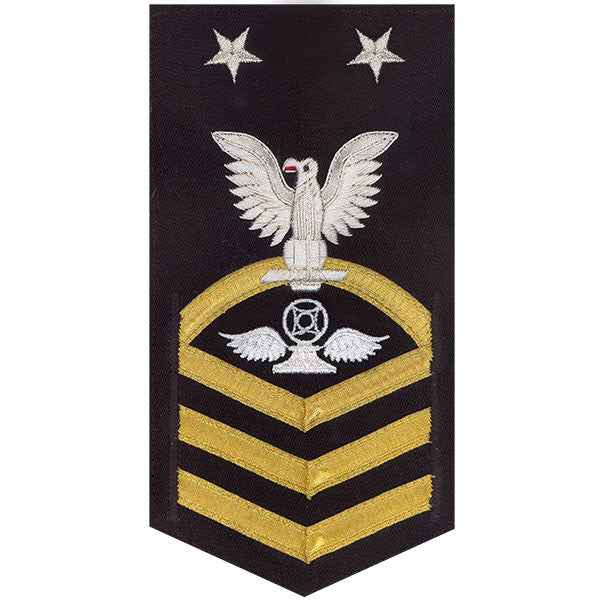 Navy E9 MALE Rating Badge: Air Traffic Control - vanchief on blue