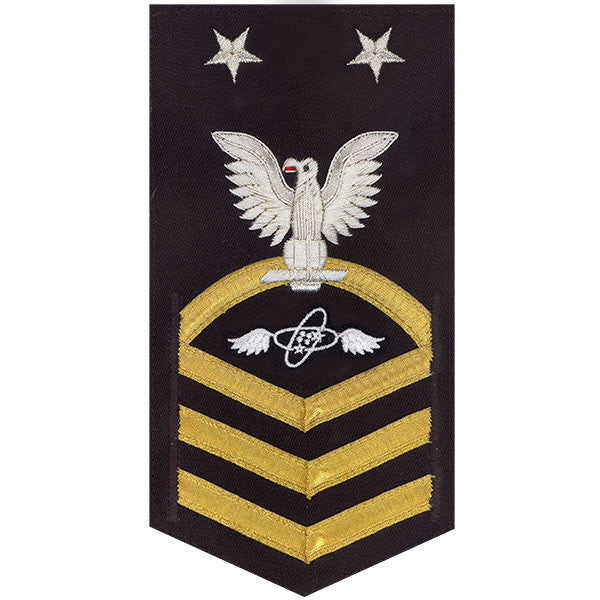 Navy E9 MALE Rating Badge: Aviation Electronics Technician - vanchief on blue