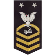 Navy E9 MALE Rating Badge: Disbursing Clerk - vanchief on blue