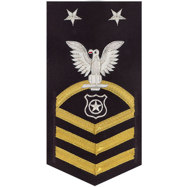 Navy E9 MALE Rating Badge: Master At Arms - vanchief on blue
