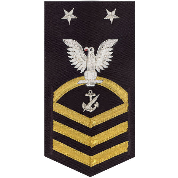 Navy E9 MALE Rating Badge: Navy Counselor - vanchief on blue