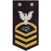 Navy E9 MALE Rating Badge: Information Technician Specialist - vanchief on blue
