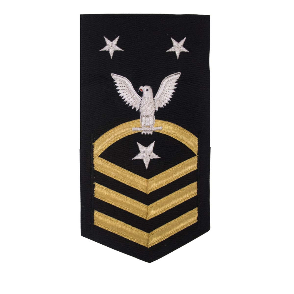USN E-9 Vanchief on Blue Command Master Cheif Rating Badge