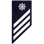 Coast Guard E3 Rating Badge: QUARTERMASTER - BLUE