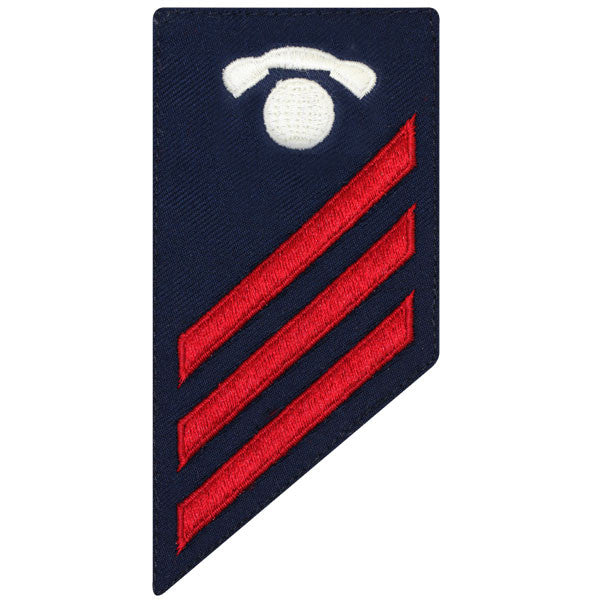 Coast Guard E3 Rating Badge: Information Specialist - BLUE