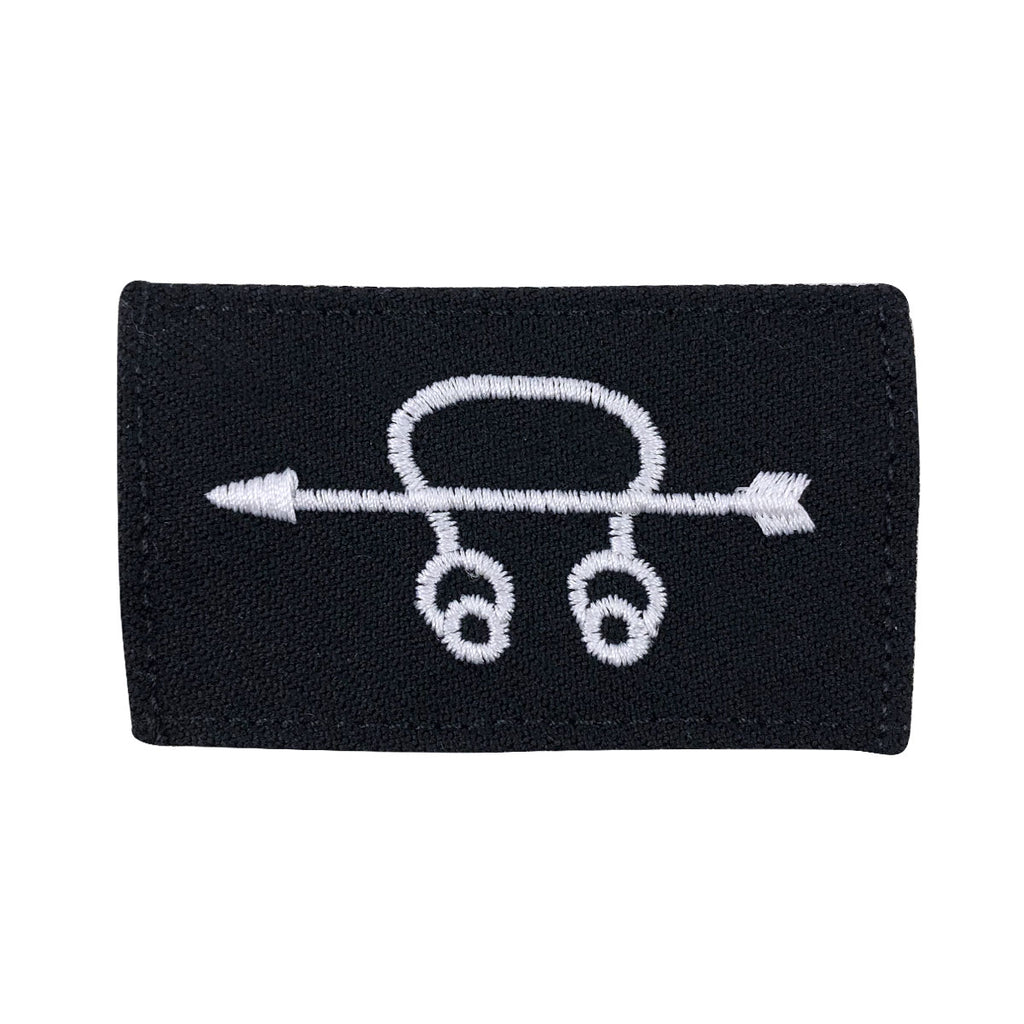Navy Rating Badge: Striker Mark for ST Sonarman - Serge for dress blue uniform