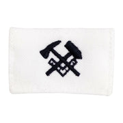 Navy Rating Badge: Striker Mark for HT Hull Maintenance- white CNT for dress uniforms
