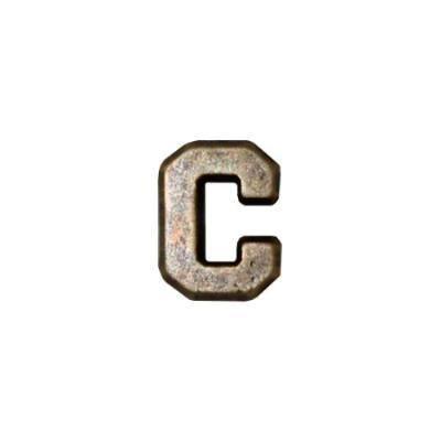 Letter C Attachment for Miniature Medal - bronze