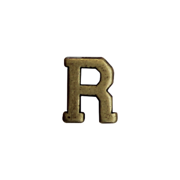 Miniature Letter R Attachment for Miniature Medals - bronze