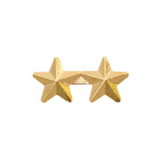 Ribbon Attachments: Two Stars Mounted on a Bar - 5/16 inch, gold