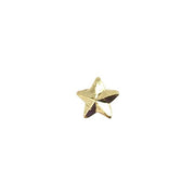 NO PRONG Ribbon Attachments: Star - 3/16 inch gold