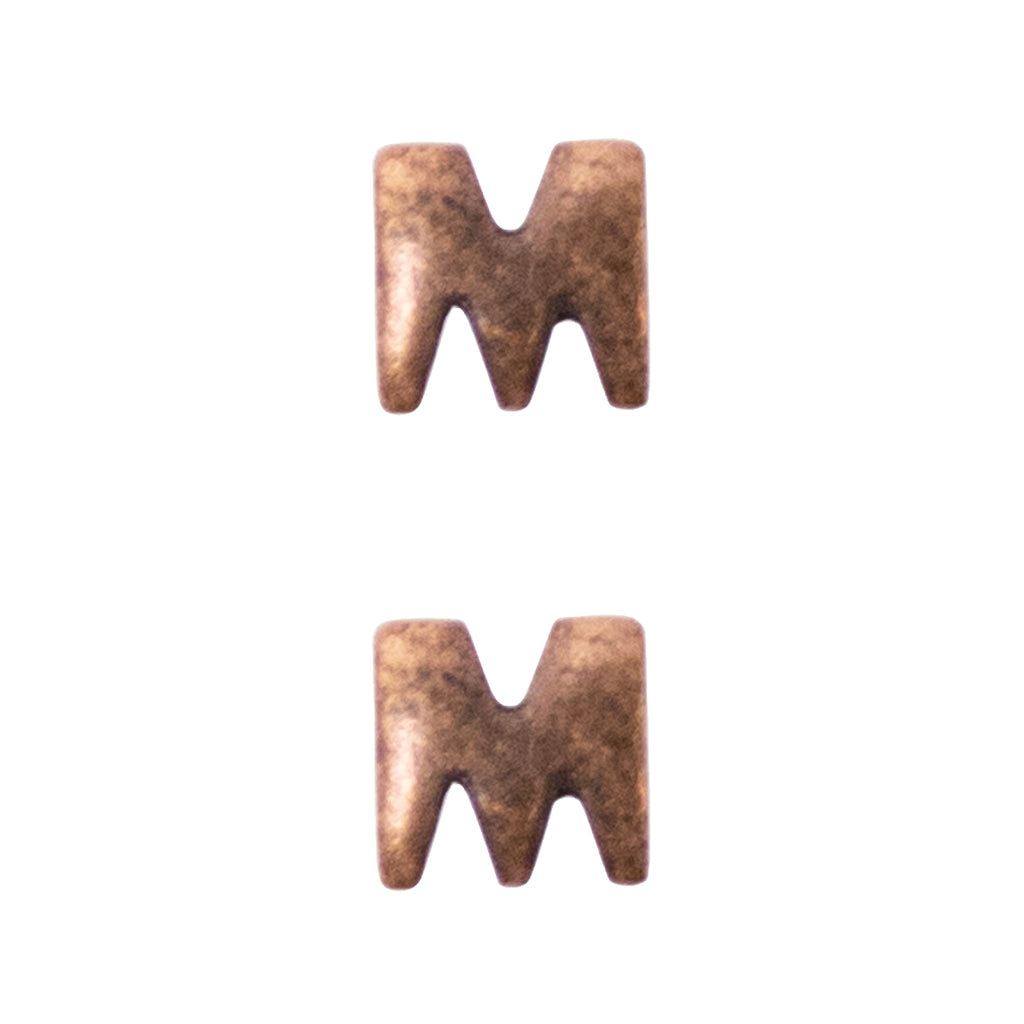 Letter M Attachment for Miniature Medal - bronze