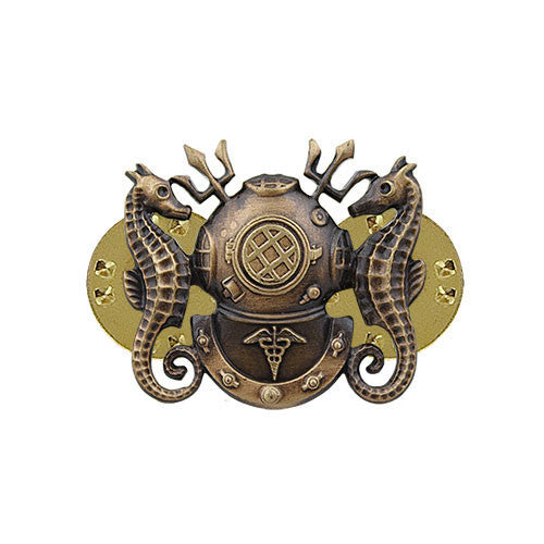 Navy Badge: Diving Medical Officer - miniature, oxidized